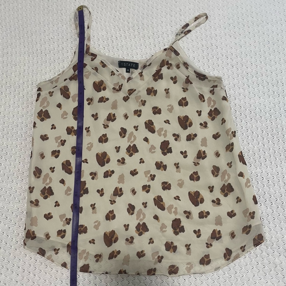 1. State animal print flowy camisole - Picture 6 of 6